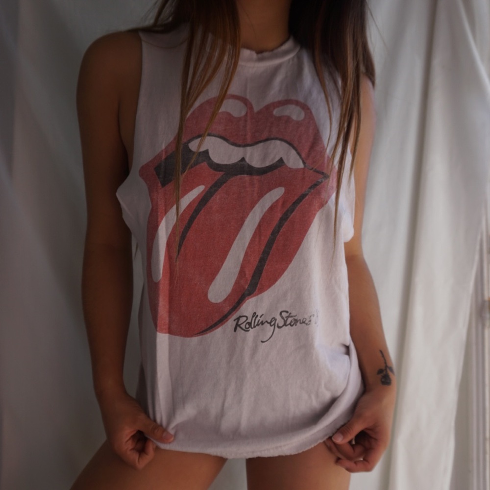 brandy melville rolling stones vintage tee